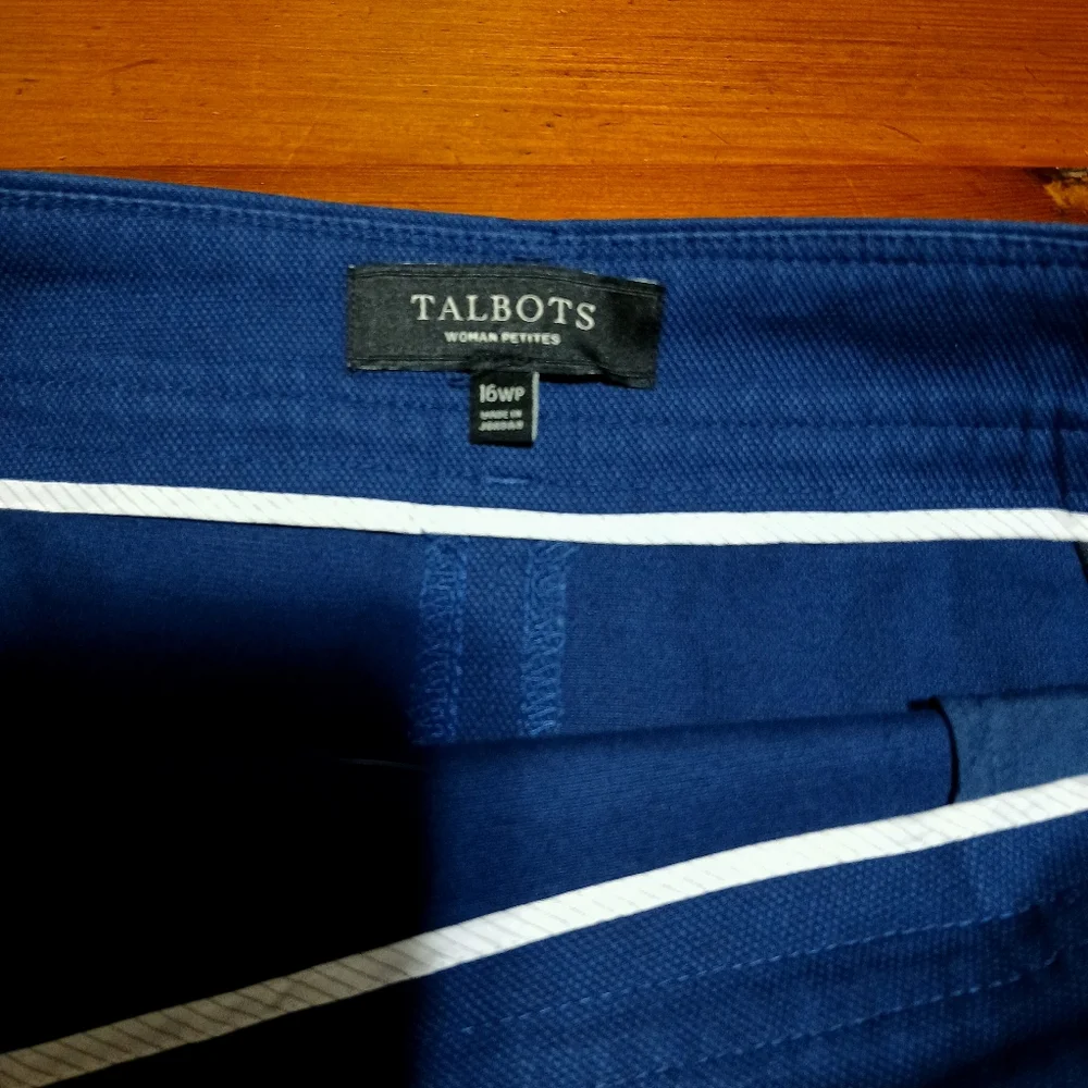 Talbots Blue‎ Pencil Skirt Knee-Length Workwear Size16WP